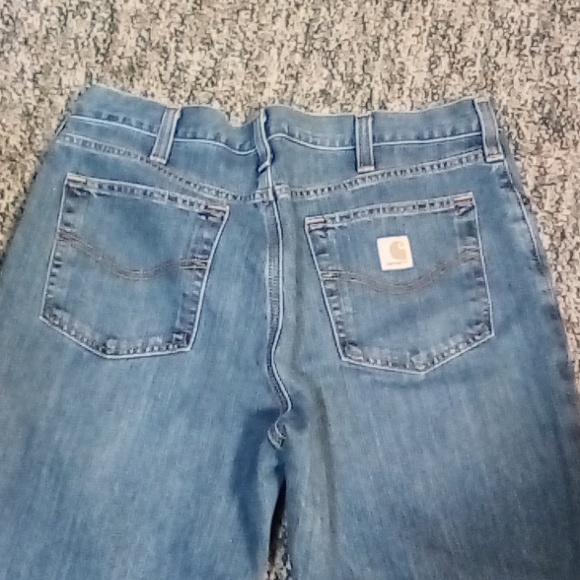 Carhartt blue jeans 36 X 32 used still in excellent condition work gear denim - Picture 5 of 6